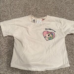 Zara x My Little Pony White Tee with Heart Design